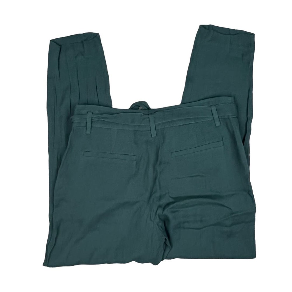 Trouve Dark Green Belted Pants Size 4 - Picture 2 of 4